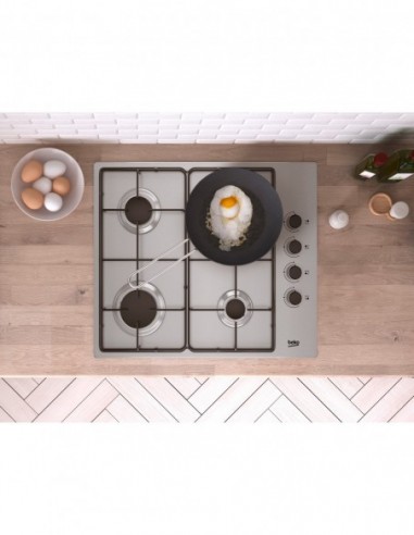 TABLE GAZ BEKO HIGG64123 SX INOX
