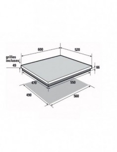 TABLE MIXTE ENCASTRABLE SAUTER SPI9602BM Noir 2