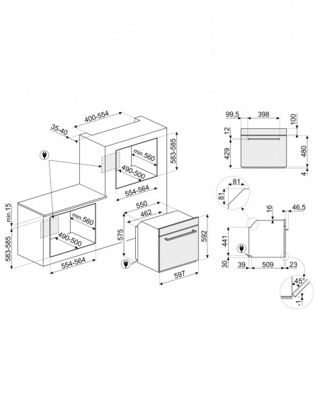 FOUR PYROLYSE SMEG SFP6401TVX1