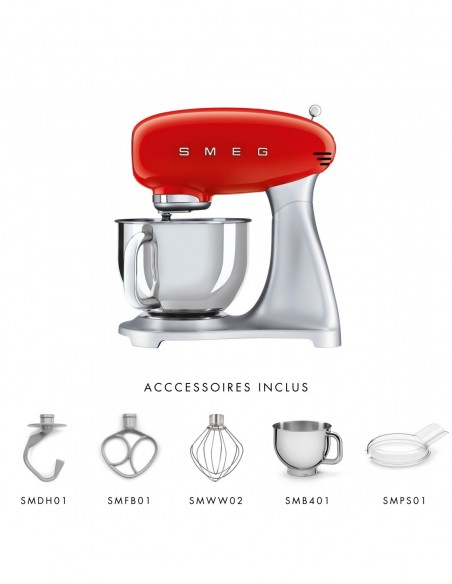 ROBOT MULTIFONCTION SMEG ROUGE SMF02RDEU