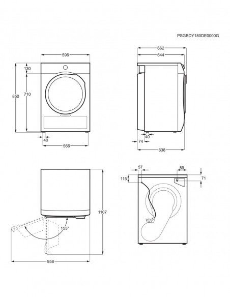 Seche linge condensation GROUPE ELECTROLUX EW8H5122RE