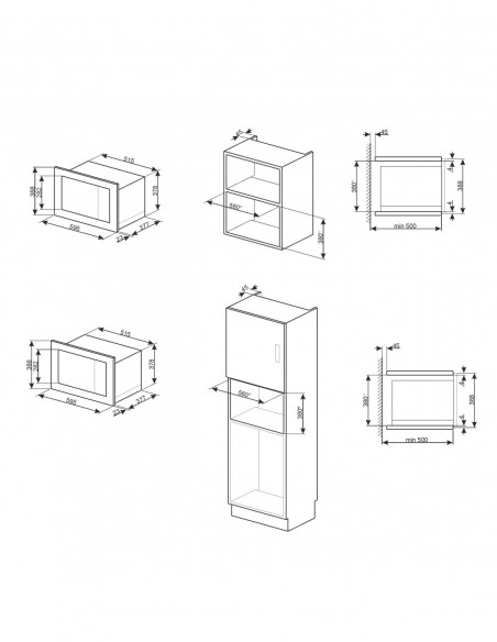MICRO-ONDES GRILL ENCASTRABLE SMEG FMI425X Inox