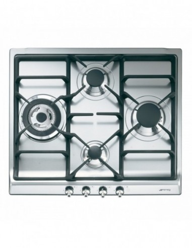 TABLE GAZ ENCASTRABLE SMEG SER60SGH3 Silver