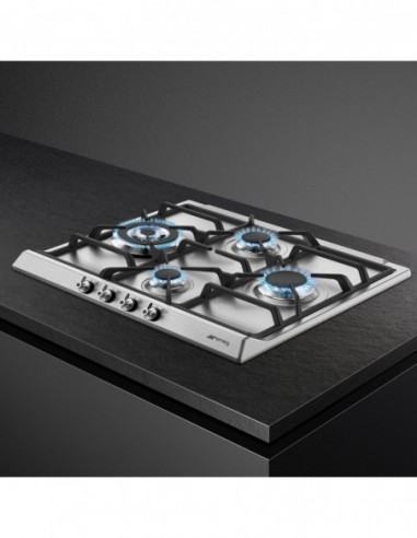 TABLE GAZ ENCASTRABLE SMEG SER60SGH3 Silver