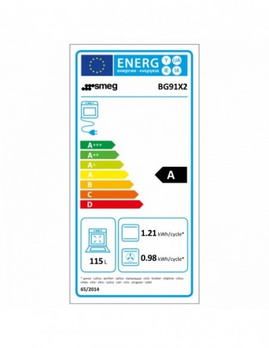 CENTRE DE CUISSON 90 CM SMEG BG91X2 Inox