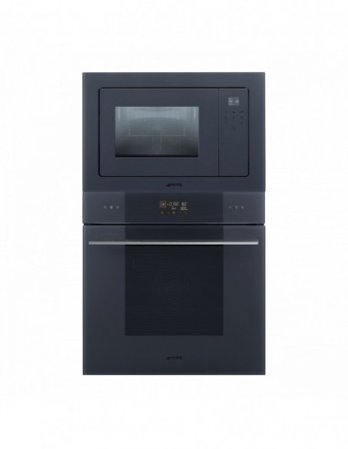 MICRO-ONDES GRILL ENCASTRABLE SMEG FMI120G Gris