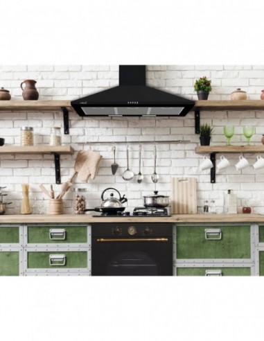 HOTTE MURALE OMEGA 900BK/M Noir