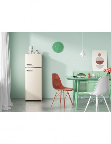 REFRIGERATEUR 2 PORTES HELVETIA HRDPER206EC1 CREME